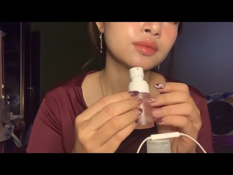 ASMR| Doing ur skincare (layered sounds)🫐🩵