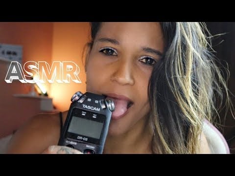 ASMR CANSANDO SUAS ORELHAS no TASCAM Binaural  🤤👂👂 🥵 