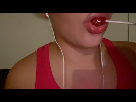 ASMR EATING LOLLIPOP MOUTH SOUNDS
