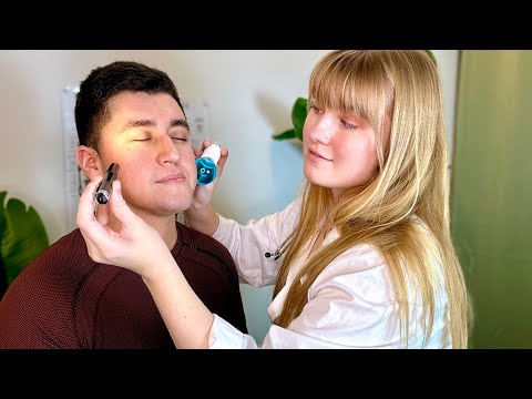ASMR Real Person Fast and Detailed Cranial Nerve Exam for Deep Sleep | Soft Spoken Roleplay