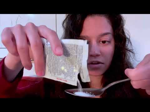 1 min asmr • taking care of your cold + flu 😷