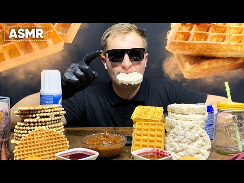 ASMR BELGIAN WAFFLE | MUKBANG 먹방 | COOKING & EATING SOUNDS | Andrew ASMR