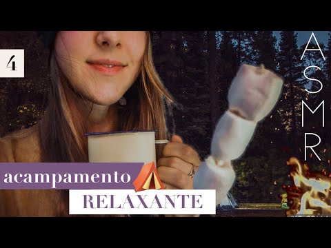 ASMR roleplay ACAMPAMENTO aconchegante pra quem precisa relaxar!