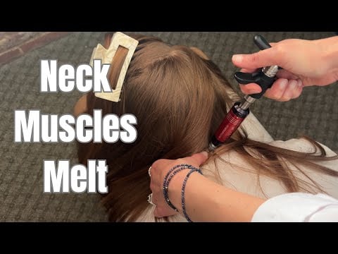 ASMR for Deep Sleep | First Chiropractic Adjustment + Neck Massage