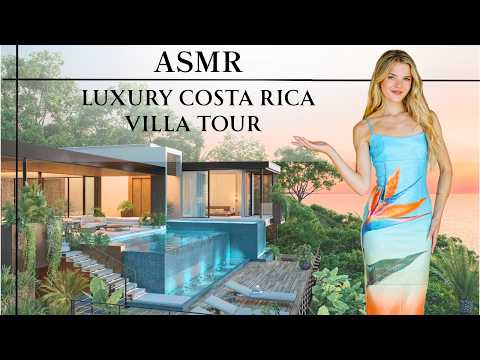 ASMR $25,000/Week Luxury Jungle Villa Tour 🌴🌺 Oceanviews & Monkeys In Costa Rica 🐒