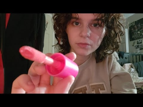 lofi asmr doing your makeup (soft spoken, whispering, personal attention)