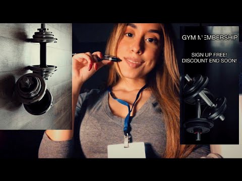 ASMR Gym Membership RP (Typing,Whispering,Tapping)