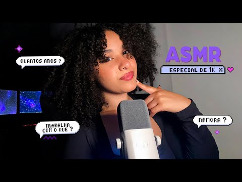 ASMR✨ Fatos Sobre Mim e Sons de Boca 👄 [ ESPECIAL 1K ]
