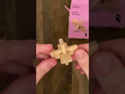 [ASMR] Wooden Puzzle Solving #Shorts