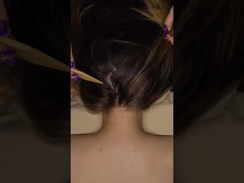 whoopsies #asmr #hairplay #scalpmassage #scalpmassage #asmrmassage