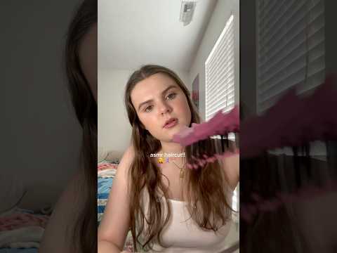 let me cut your hair!! #asmrandsatisfyingvideos #asmrroleplay #asmr #asmrhairbrushing #haircut