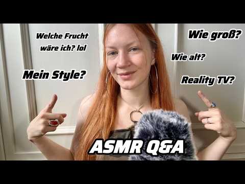 German ASMR ♡ Q&A mit Euren Fragen ♡ Hard & Fun Facts (fluffy mic, whispering)