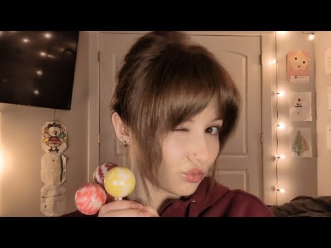 ASMR | Lollipop Mouth Sounds 🍭 (nonsense and sticky triggers)