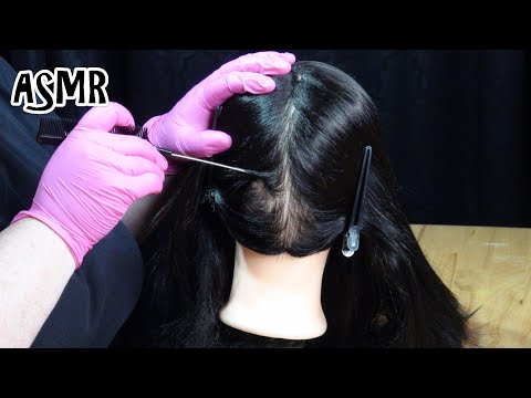 ASMR Relaxing Scalp Check (Gloves, Rat Tail Comb, Parting, Personal Attention) ASMR Medical Roleplay