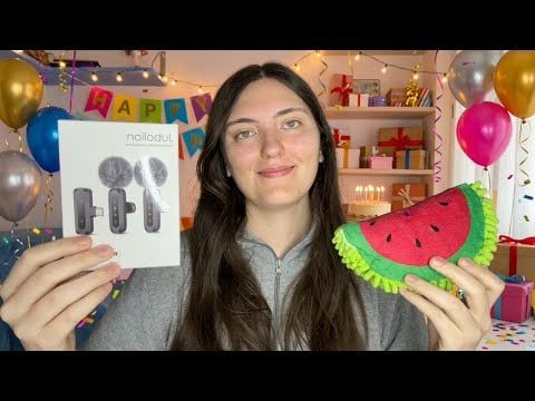 Vi mostro i miei REGALI di COMPLEANNO! 🎁 🎉 ASMR