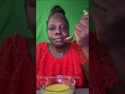 ASMR Eating Bowl Of Butter Grits