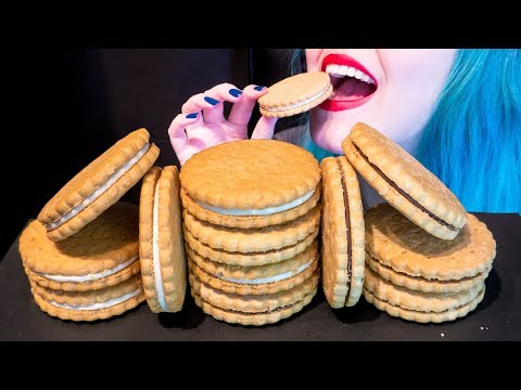 ASMR: Lemon Cake & Chocolate Sandwich Cookies | German Prinzenrolle 🍪 ~ Relaxing [No Talking|V] 😻