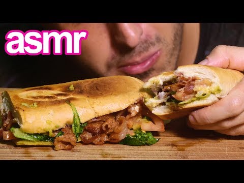 ASMR BEST CRISPY GRILLED BLT SUB SANDWICH (Crunchy Eating Sounds) No Talking 먹방 | Nomnomsammieboy