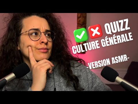 ASMR | TEST DE CULTURE GÉNÉRALE 🧐 (DIFFICILE)