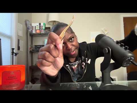 ASMR Unprofessional Belly Piercing Role Play (keyboard typing, gum chewing, personal attention)