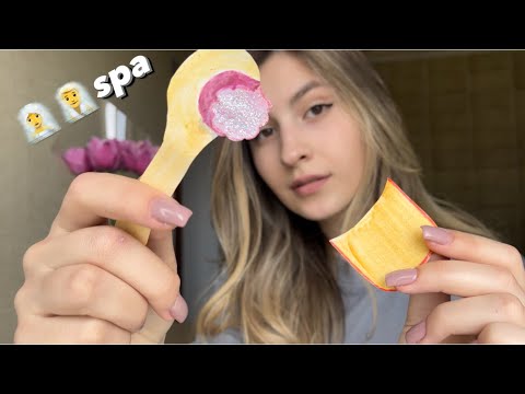 Asmr 1 minute spa facial with PAPER products
