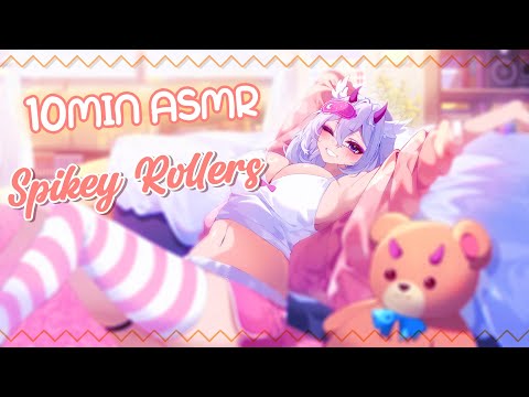 Quick ASMR Relief: Spikey Hair Rollers  ⚡️ | No Talking!