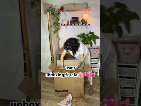 otwórz ze mną nowe krzesło 🎀asmr polska unboxing fotela