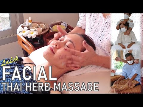 ASMR: Thai Facial Spa in a Garden Resort with spoiled parents got Thai Massage | unintentional relax