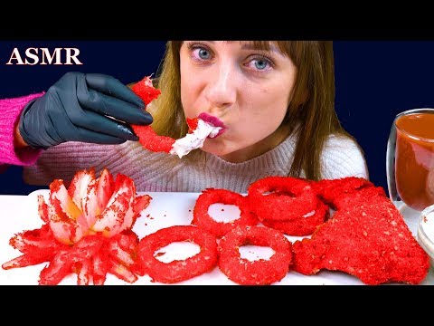 ASMR HOT CHEETOS CHICKEN & ONION RINGS MUKBANG (No Talking) COOKING & EATING SOUNDS