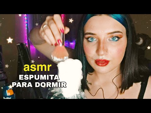 ASMR: ESPUMA EN EL MICRO + PAPEL FILM PARA DORMIR RELAJADO 😴🛀