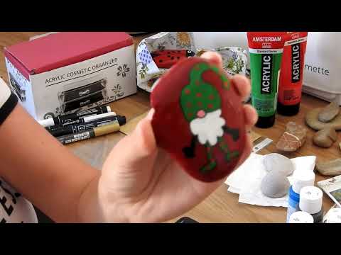 Malování kamínků/rocks painting*ASMR*czech