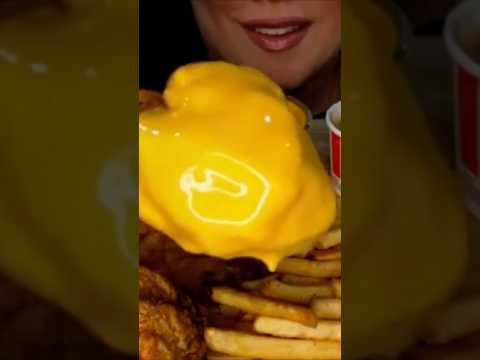 KFC FRIED CHICKEN #asmr #food #kfc