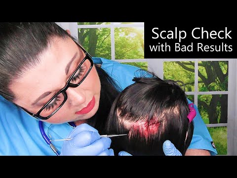 ASMR Scalp Check with Bad Results (Scalp Treatment, Scalp Massage, Whispering) Medical Roleplay