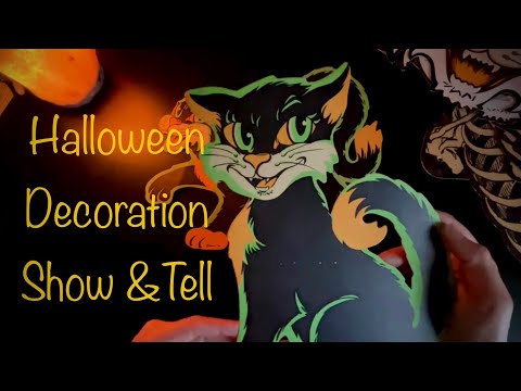 Vintage Halloween Decorations ~ No Frills Soft Spoken ASMR
