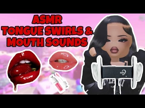 Roblox AMSR ☆ TINGLY TONGUE SWIRLS AND MOUTH SOUNDS , Super Sensitiveeeee🍓 (◡‿◡✿)