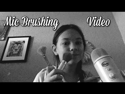 Asmr~mic brushing~read the description