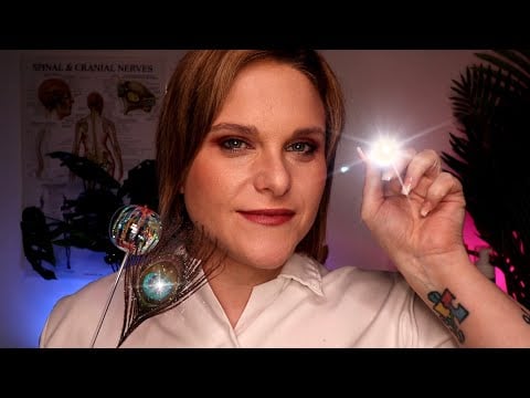 Most Relaxing ASMR Cranial Nerve Exam: New Triggers & Red Filter