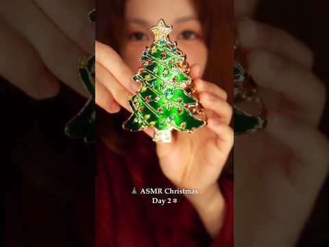 Christmas accessories in your hair!🎄 #asmr #asmrhairplay #asmrchristmas