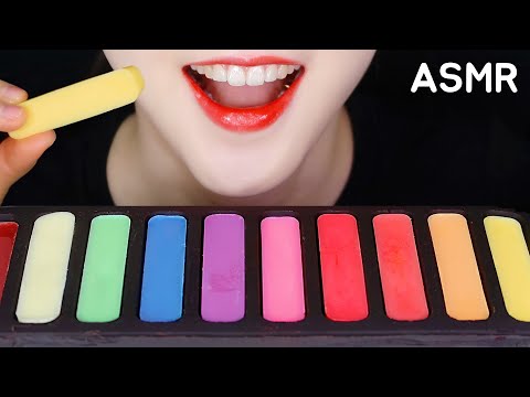 EDIBLE PASTEL ASMR EDIBLE EYE SHADOW? ASMR FROZEN CHOCOLATE ASMR NO TALKING