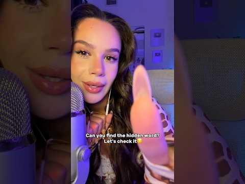 Can you find hidden words in this ASMR? 😛 spoiler that’s two words in it! #asmr #asmrsounds