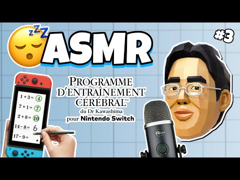 ASMR Français • JE T’ENDORS SUR LE PROGRAMME D’ENTRAÎNEMENT CÉRÉBRAL DU DR KAWASHIMA ! 😴