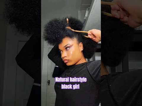 watch me do my hair 🫣 #shorts #naturalhair