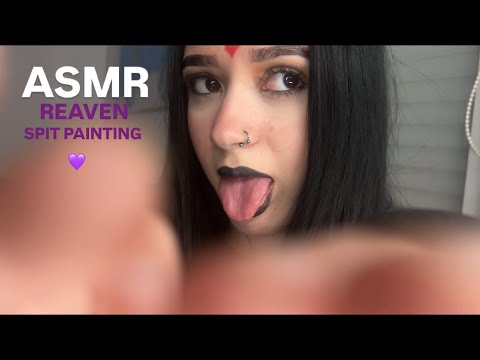 ASMR REAVEN💜 SPIT PAINTING