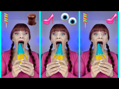 ASMR Full Video Gummy Candy Eyeballs, Sour Lollipops