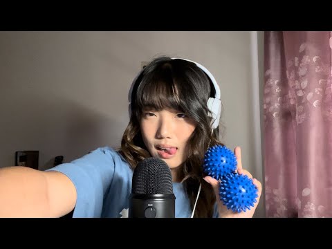 ASMR random and tingly triggers +rambling (no editing)