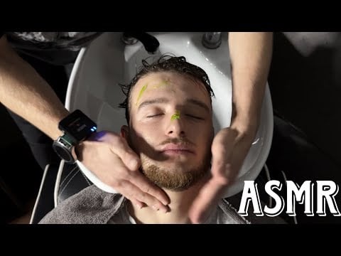 💈ASMR BARBER | Energetic Head & Neck Massage/Shampoo