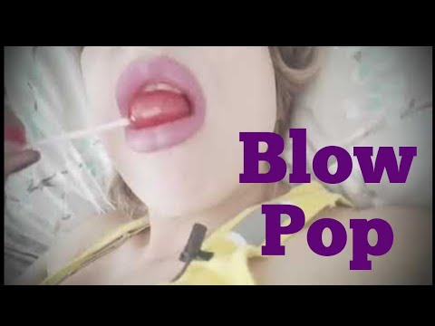 Asmr BLOWPOP LOLLIPOP 🍬gum chewing sounds🍬