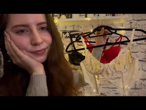 ASMR | Lingerie Boutique RP 👙(fabric sounds)