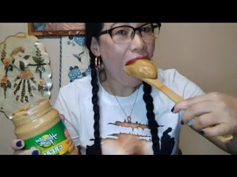 CREAMY PEANUT BUTTER EATING  CHALLENGE:Life in America 🇺🇸