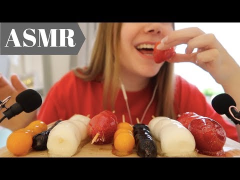 ASMR *TANGHULU* Candied Fruits & Marshmallows